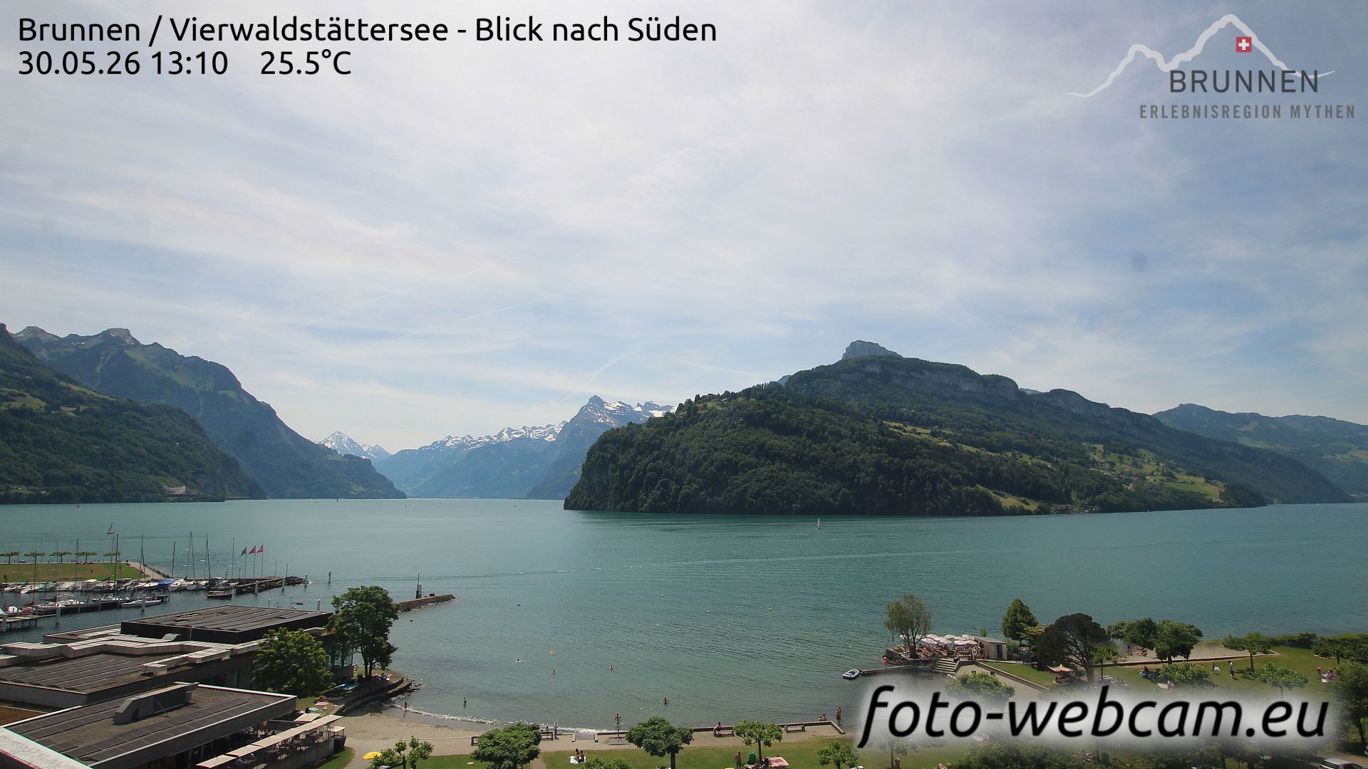 Ingenbohl: Brunnen - Vierwaldstättersee - Blick nach Süden