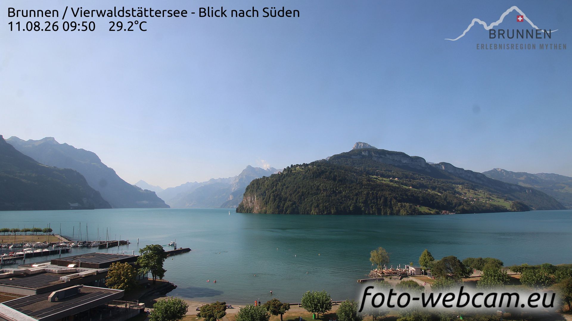 Ingenbohl: Brunnen - Vierwaldstättersee - Blick nach Süden