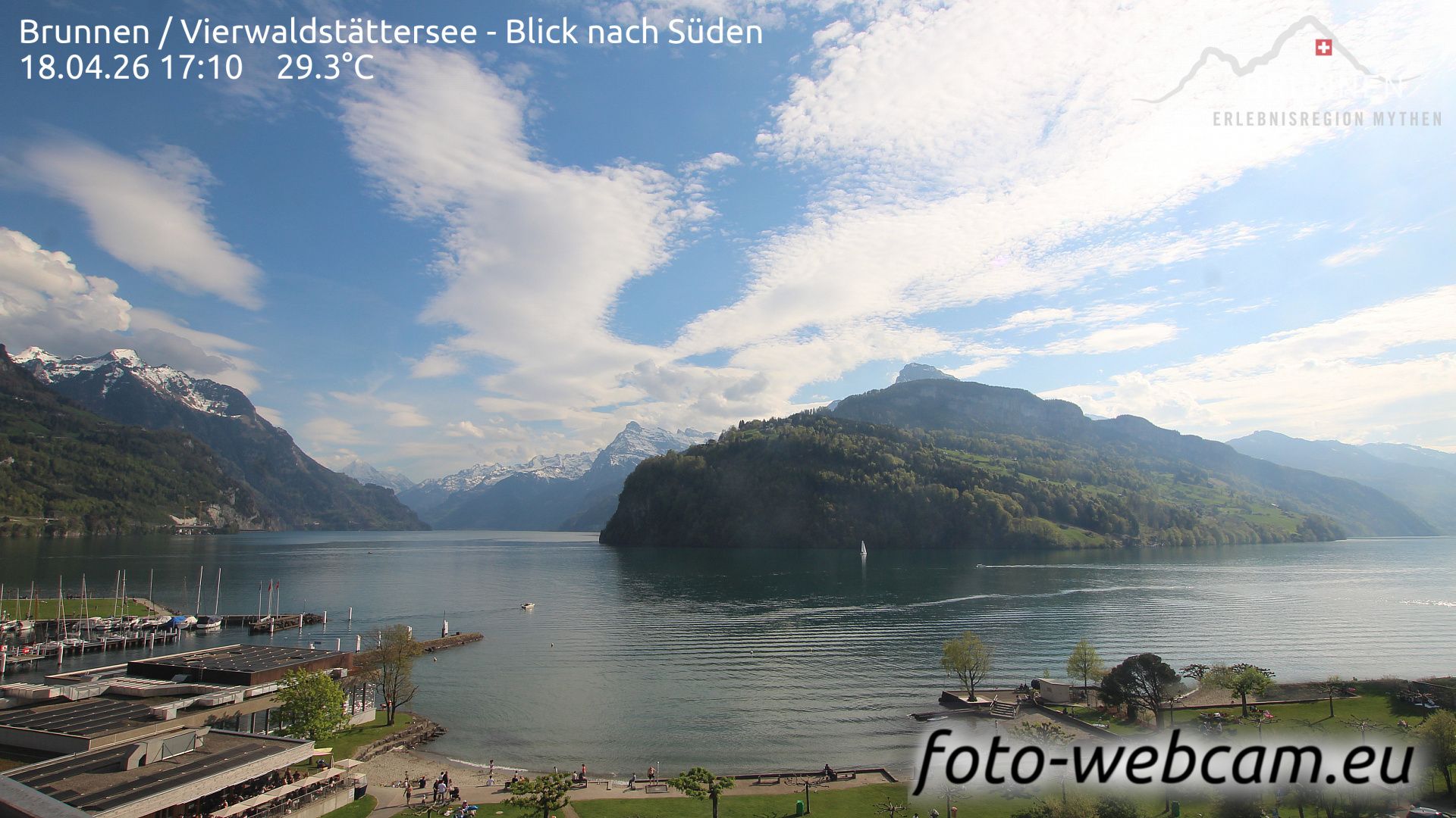 Ingenbohl: Brunnen - Vierwaldstättersee - Blick nach Süden
