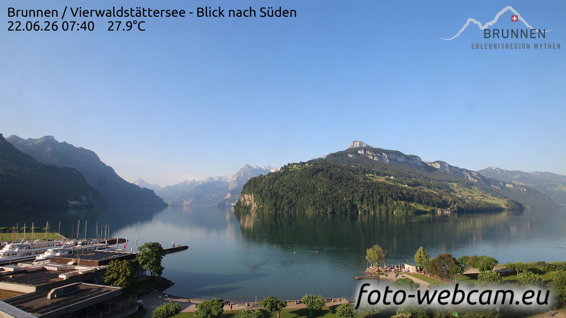 Ingenbohl: Brunnen - Vierwaldstättersee - Blick nach Süden