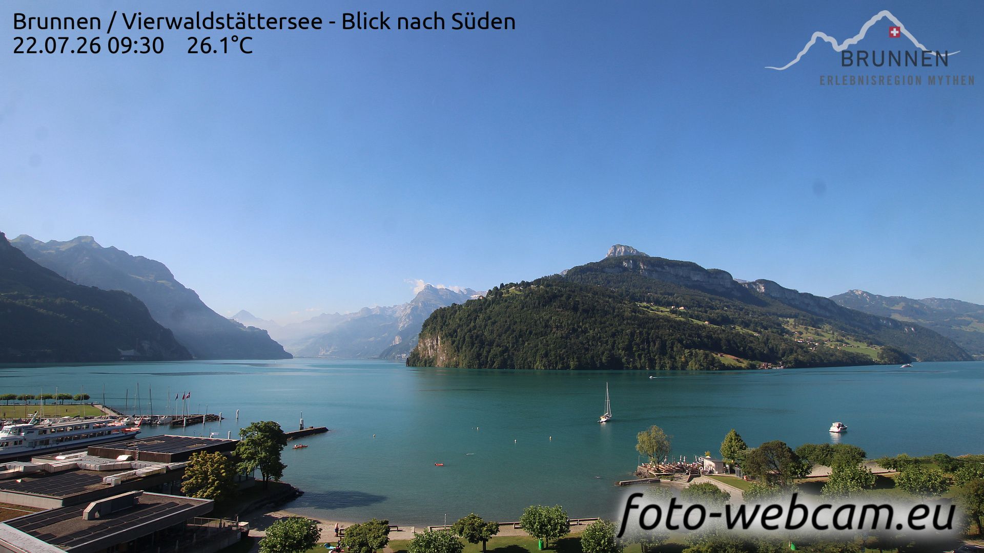 Ingenbohl: Brunnen - Vierwaldstättersee - Blick nach Süden