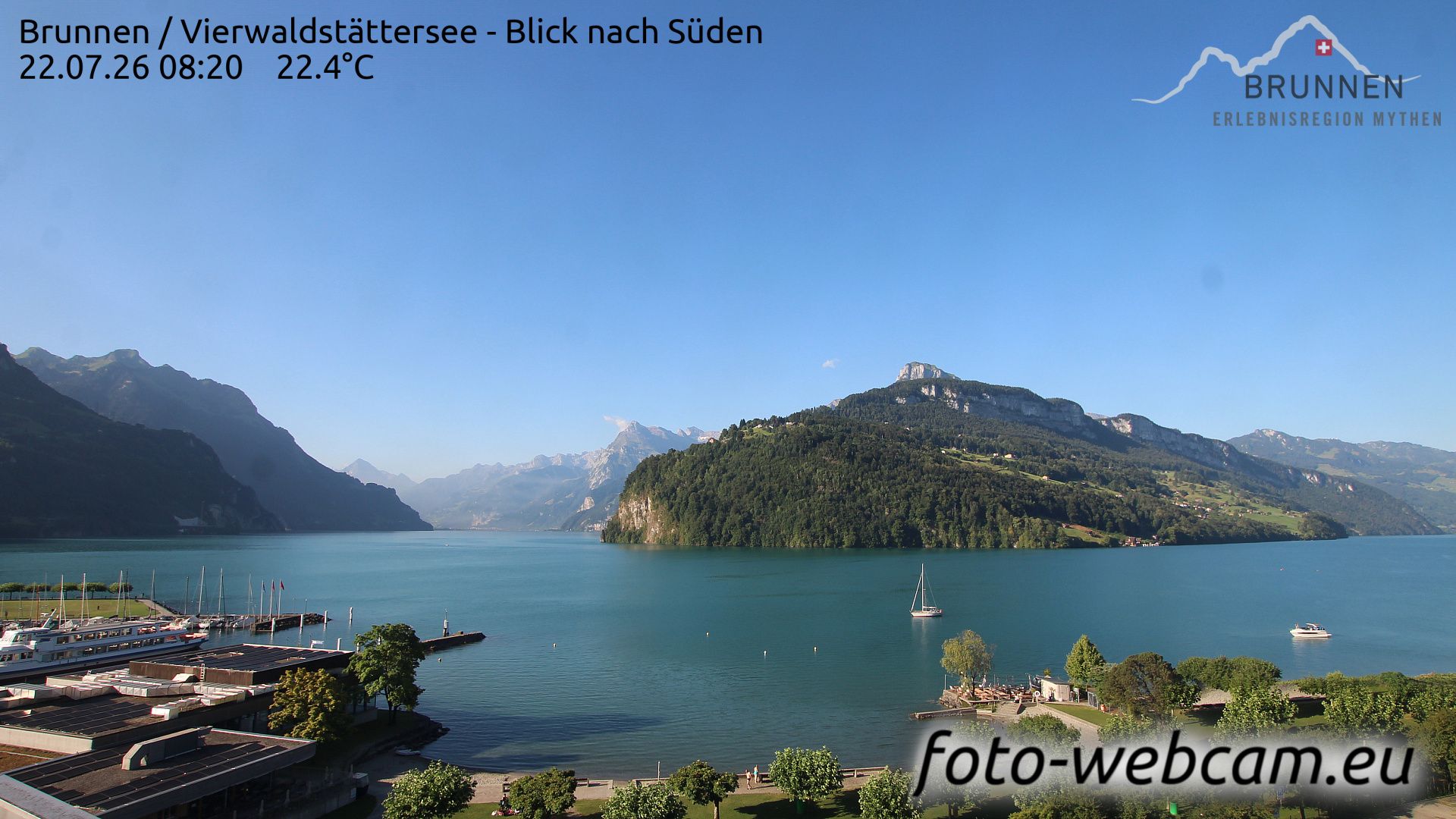 Ingenbohl: Brunnen - Vierwaldstättersee - Blick nach Süden