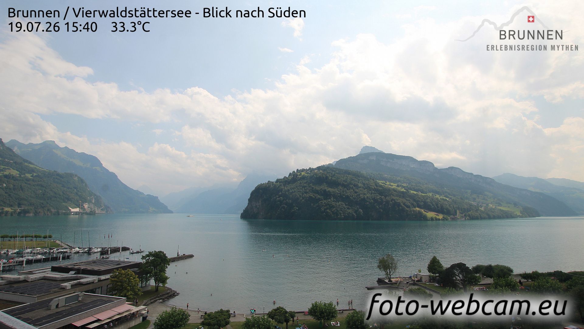Ingenbohl: Brunnen - Vierwaldstättersee - Blick nach Süden