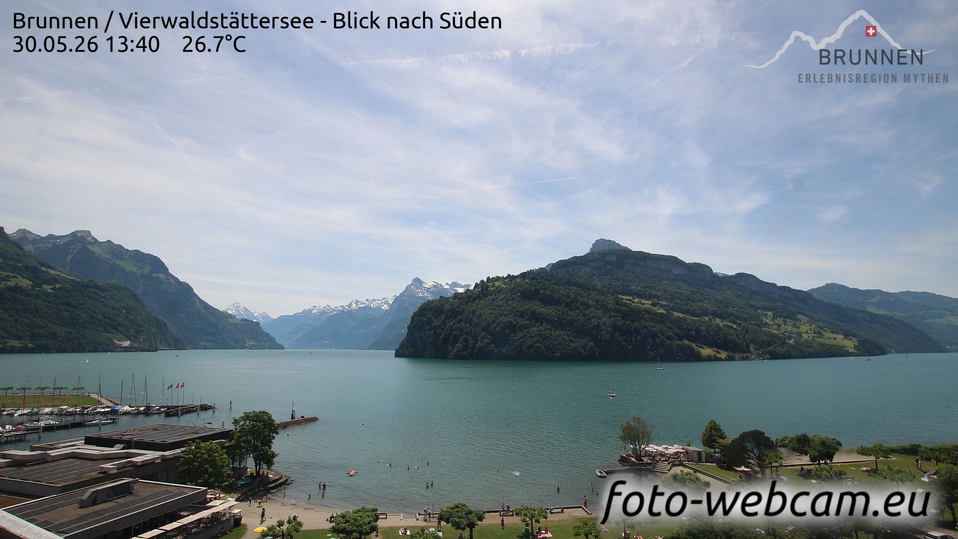 Ingenbohl: Brunnen - Vierwaldstättersee - Blick nach Süden
