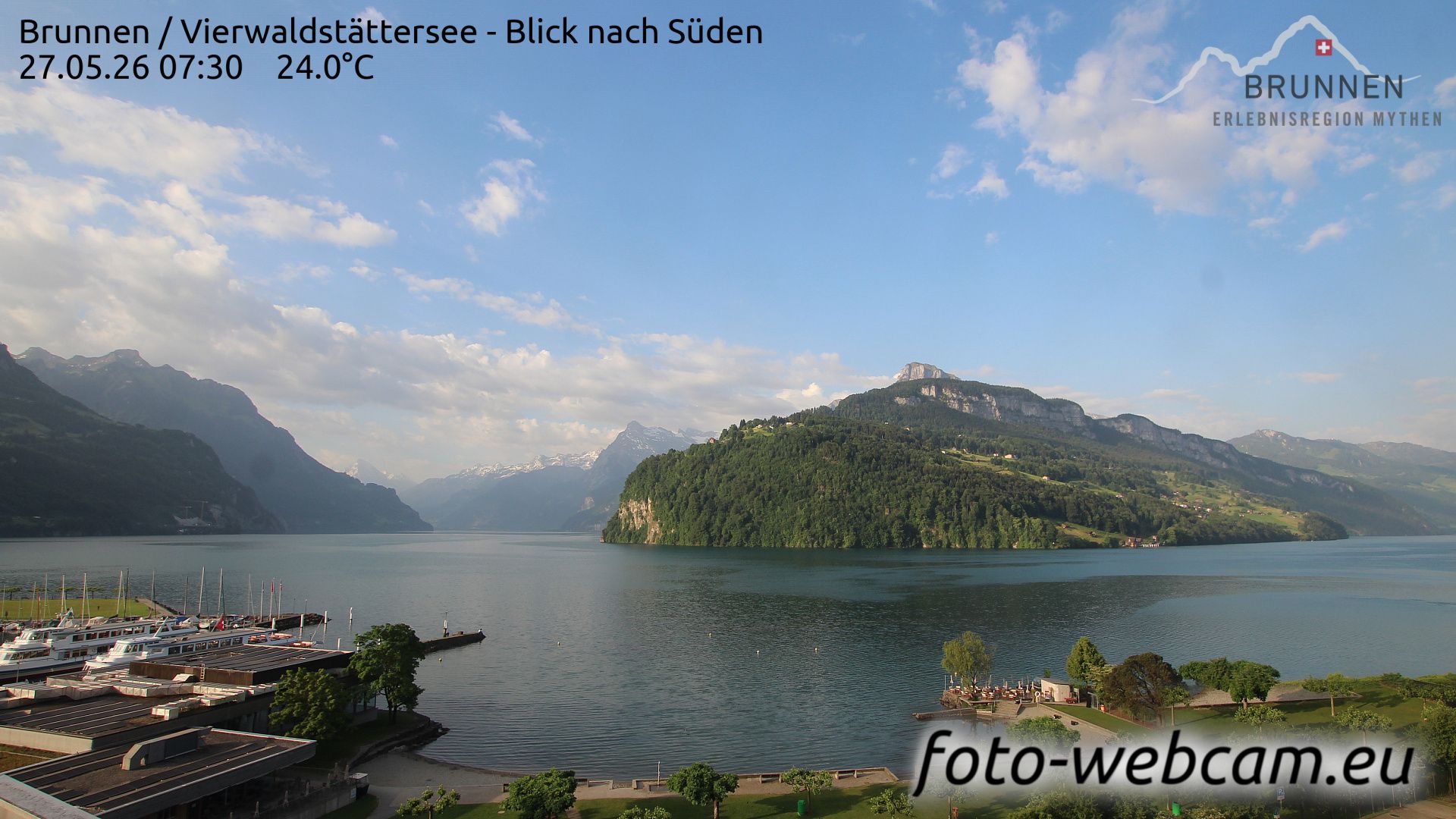 Ingenbohl: Brunnen - Vierwaldstättersee - Blick nach Süden