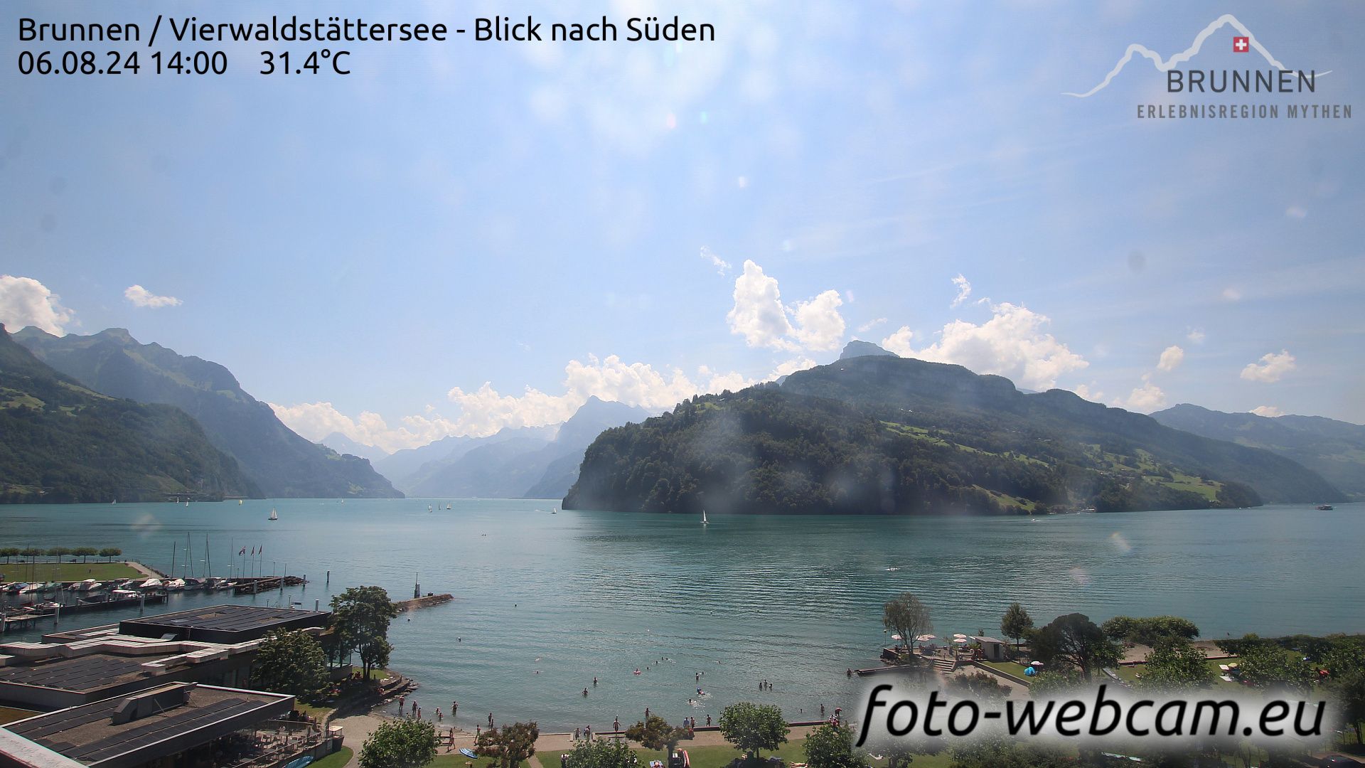 Ingenbohl: Brunnen - Vierwaldstättersee - Blick nach Süden