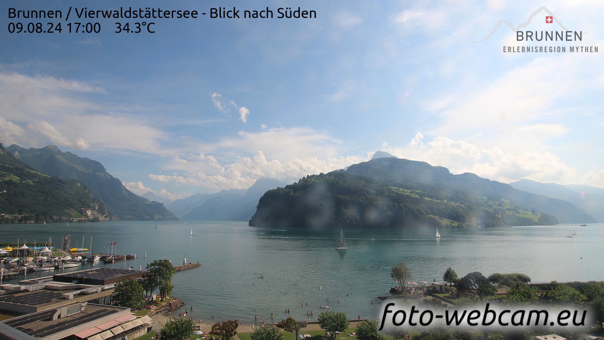 Ingenbohl: Brunnen - Vierwaldstättersee - Blick nach Süden