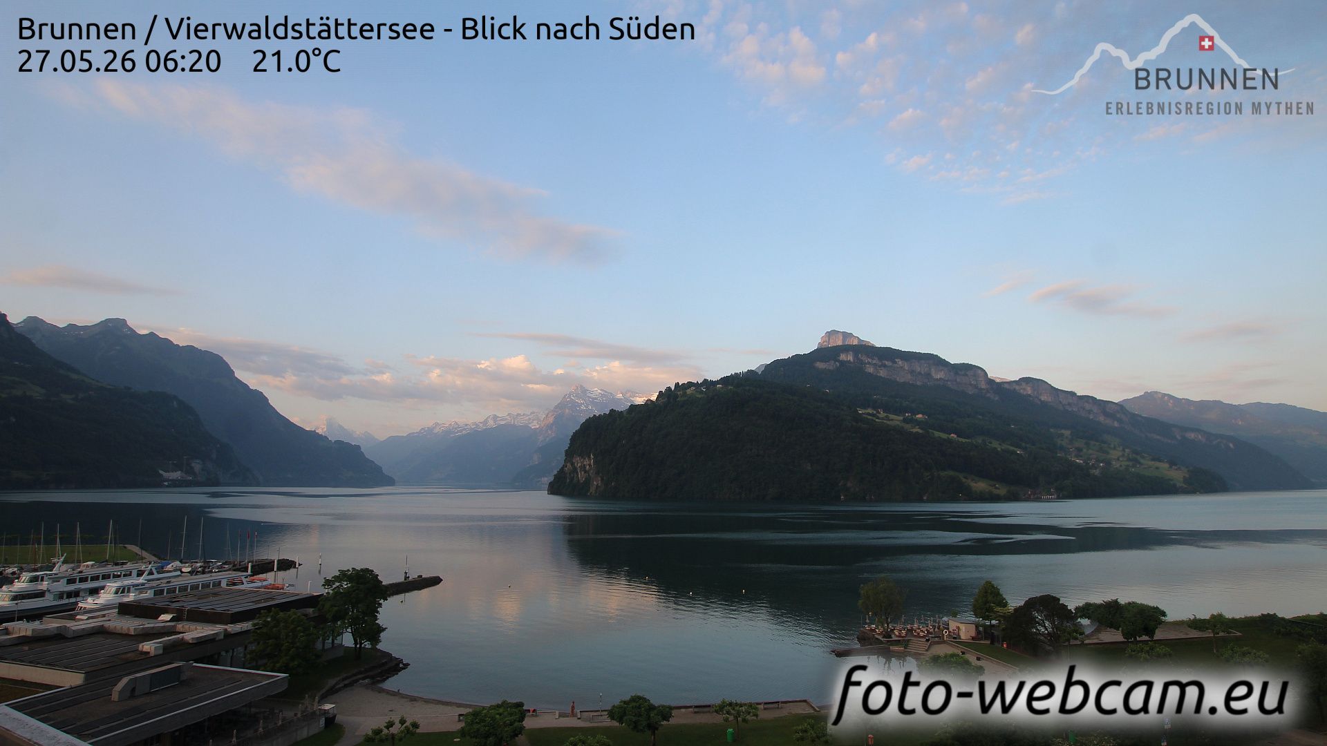 Ingenbohl: Brunnen - Vierwaldstättersee - Blick nach Süden