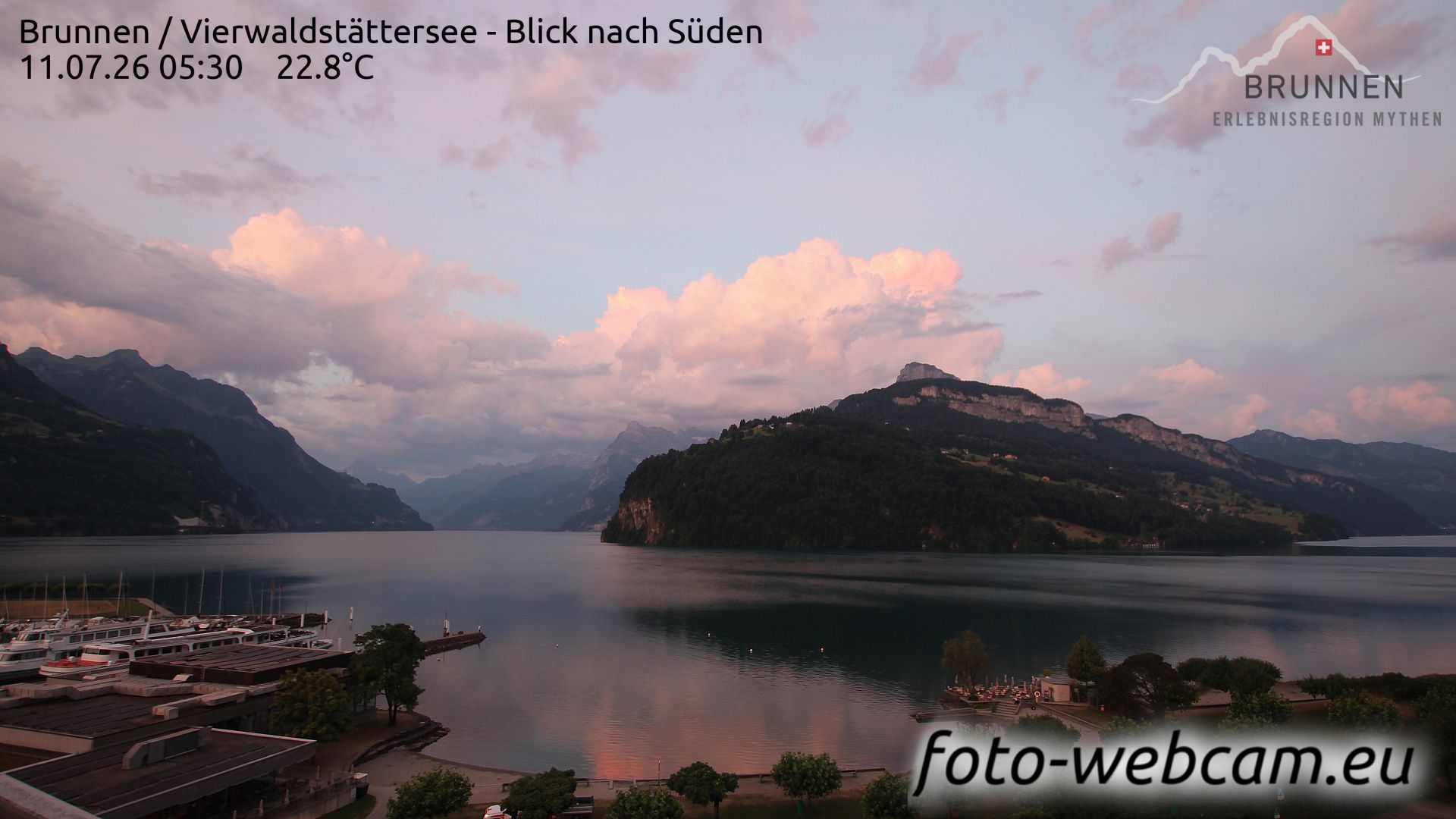 Ingenbohl: Brunnen - Vierwaldstättersee - Blick nach Süden