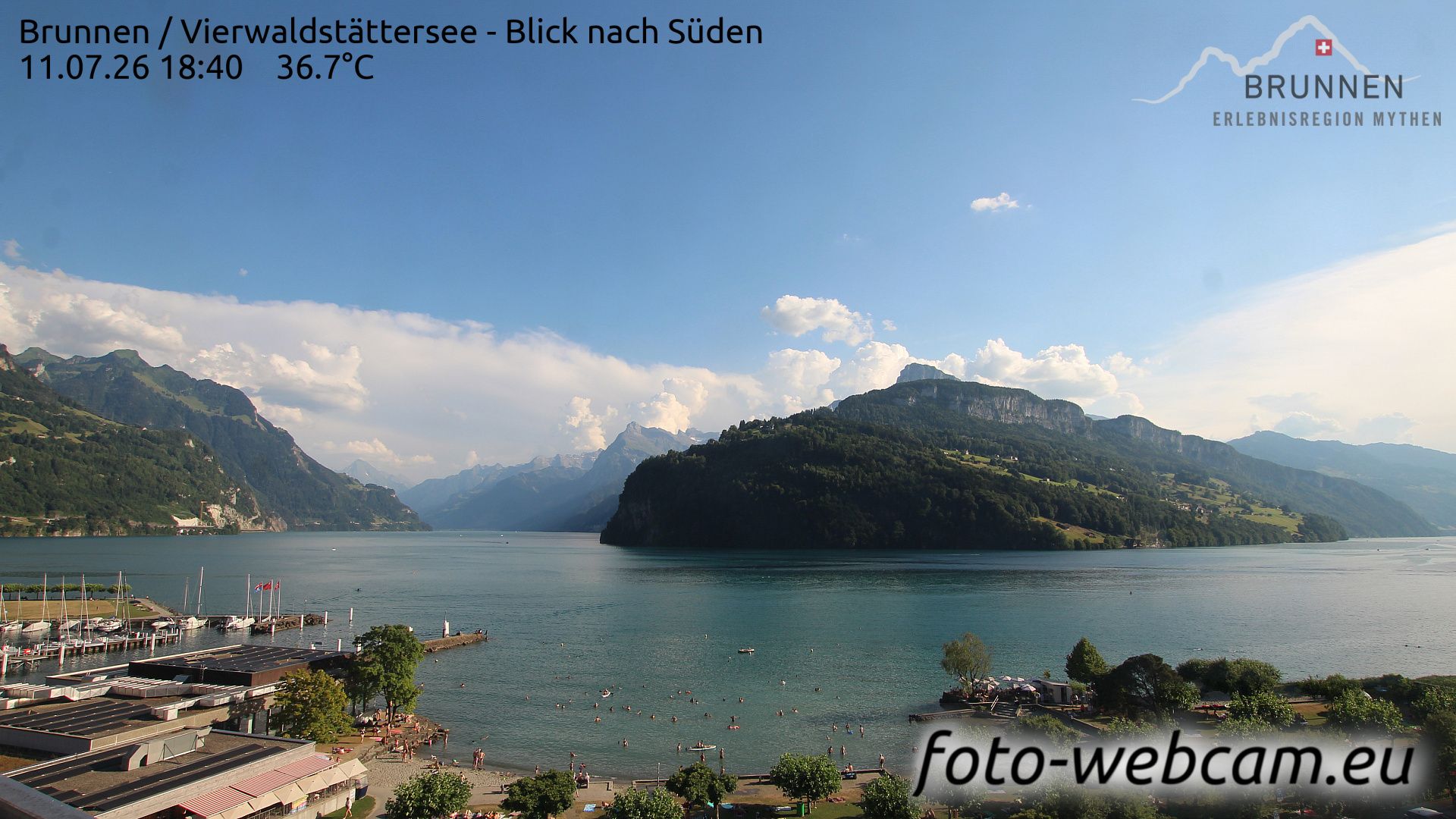 Ingenbohl: Brunnen - Vierwaldstättersee - Blick nach Süden