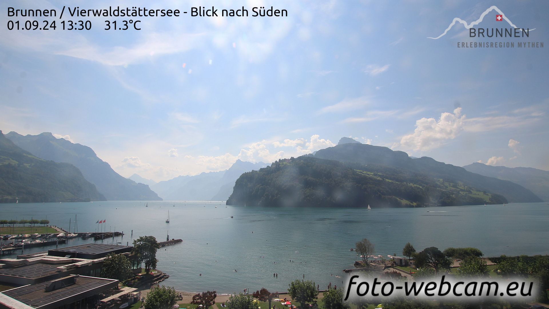 Ingenbohl: Brunnen - Vierwaldstättersee - Blick nach Süden