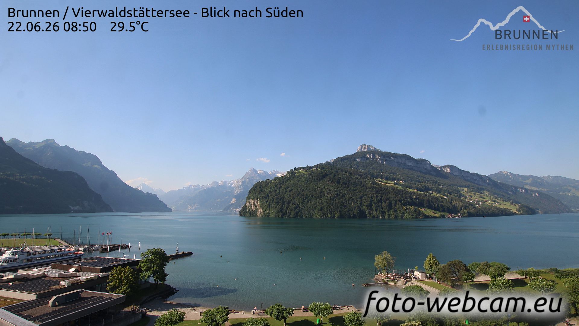 Ingenbohl: Brunnen - Vierwaldstättersee - Blick nach Süden