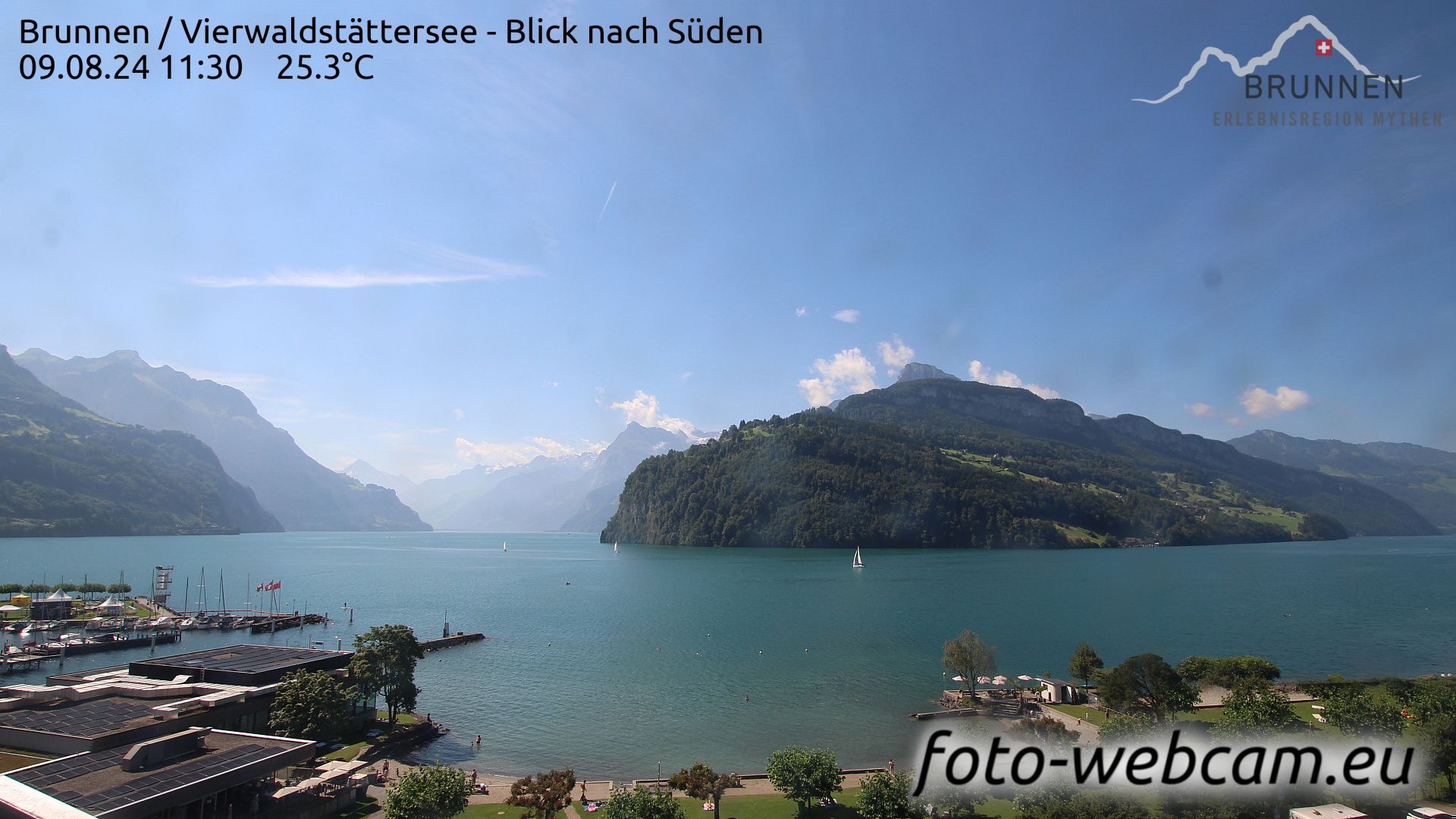 Ingenbohl: Brunnen - Vierwaldstättersee - Blick nach Süden