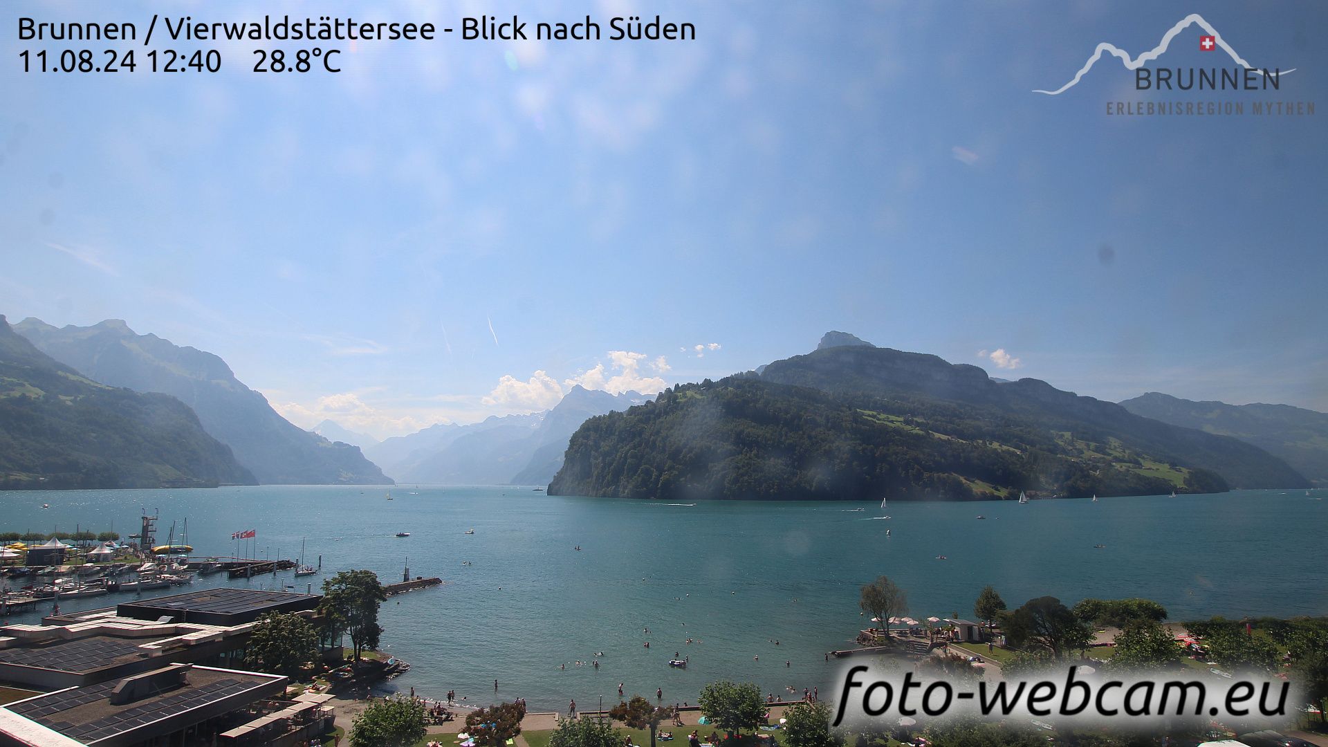 Ingenbohl: Brunnen - Vierwaldstättersee - Blick nach Süden