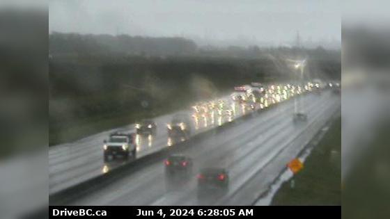 Traffic Cam Burnaby › East: Hwy 91 at No.8 Road on East-West Connector, looking east