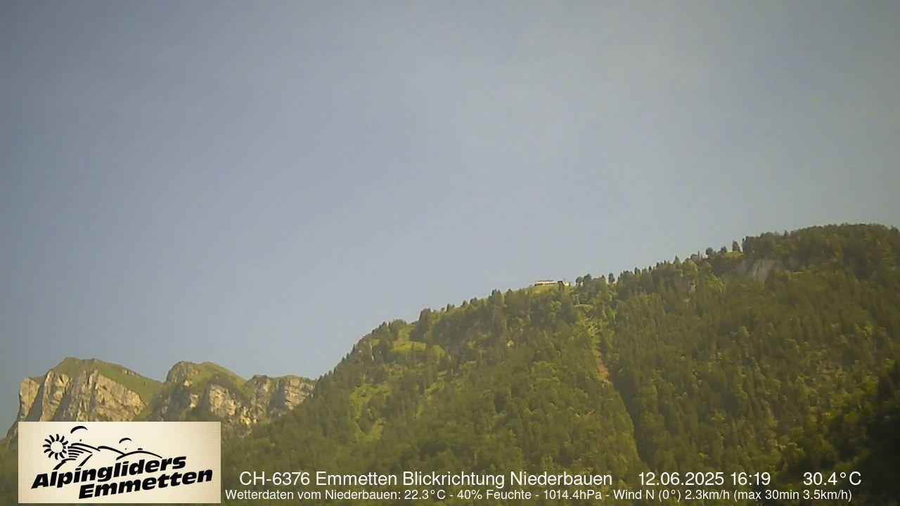 Emmetten: Scenic South Niederbauenbahn View Webcam