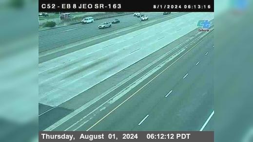 Traffic Cam Mission Valley › East: C052) I-8 : Just East of 163