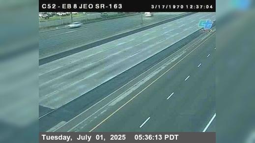 Traffic Cam Mission Valley › East: C052) I-8 : Just East of 163