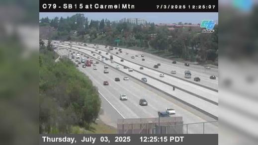 Traffic Cam San Diego › North: C079) SB 15 : Carmel Mountain Road