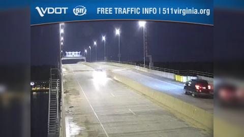 Traffic Cam Yorktown: Coleman Bridge Northbound Departure