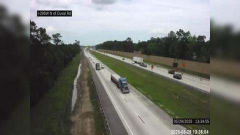 Traffic Cam Jacksonville: I-295 W N of Duval Rd
