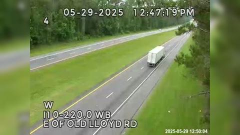 Traffic Cam Jefferson: I10-MM 220.0 WB- E of Old Lloyd Rd