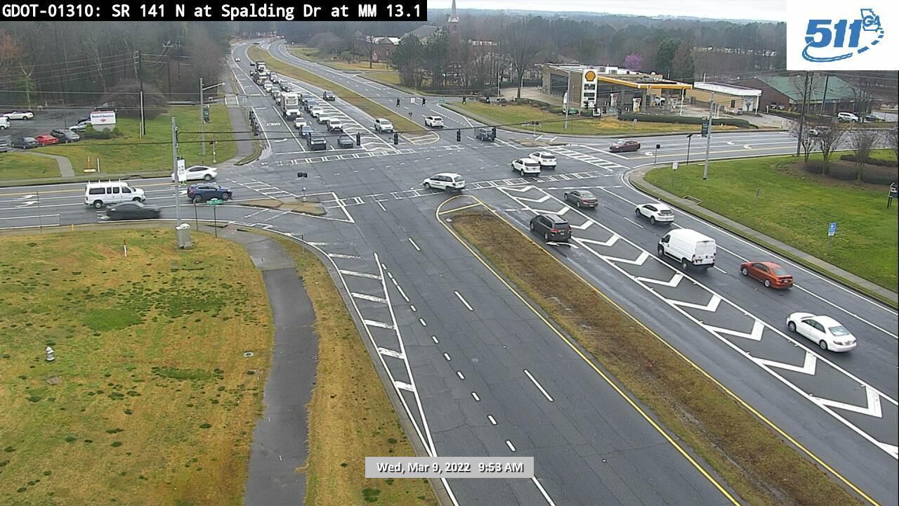 Traffic Cam Peachtree Corners: GDOT-CAM-