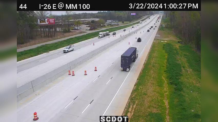 Traffic Cam Friarsgate: I-26 W @ MM 99.5