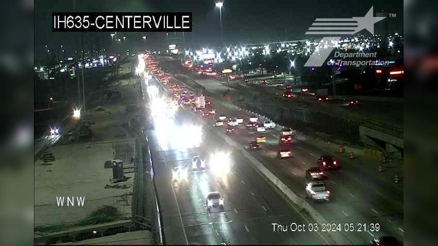 Traffic Cam Garland › East: I-635 @ Centerville