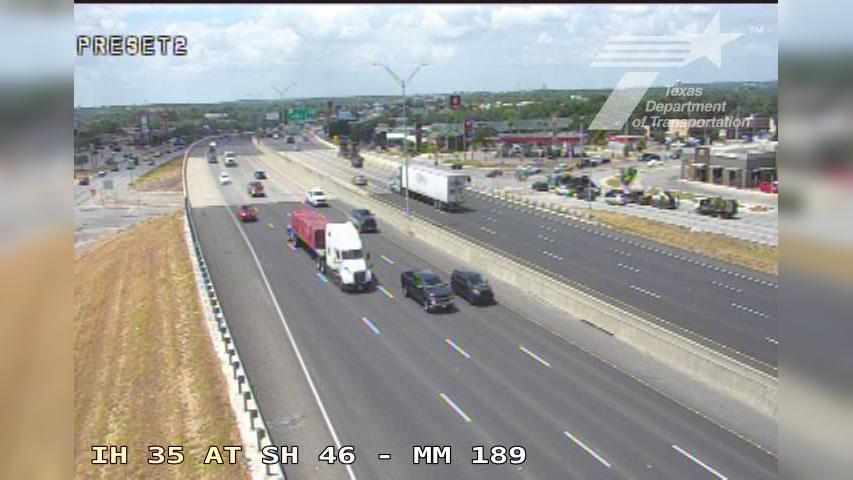 Traffic Cam New Braunfels › North: IH 35 at SH 46 (MM 189)