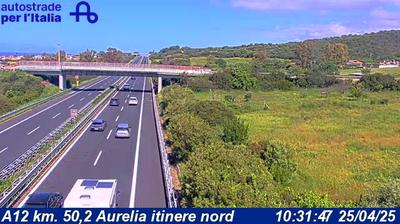 Preview delle webcam di Santa Marinella: A12 km. 50,2 Aurelia itinere nord