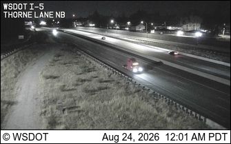 Traffic Cam Lakewood: I-5 at MP 123.6: Thorne Lane NB