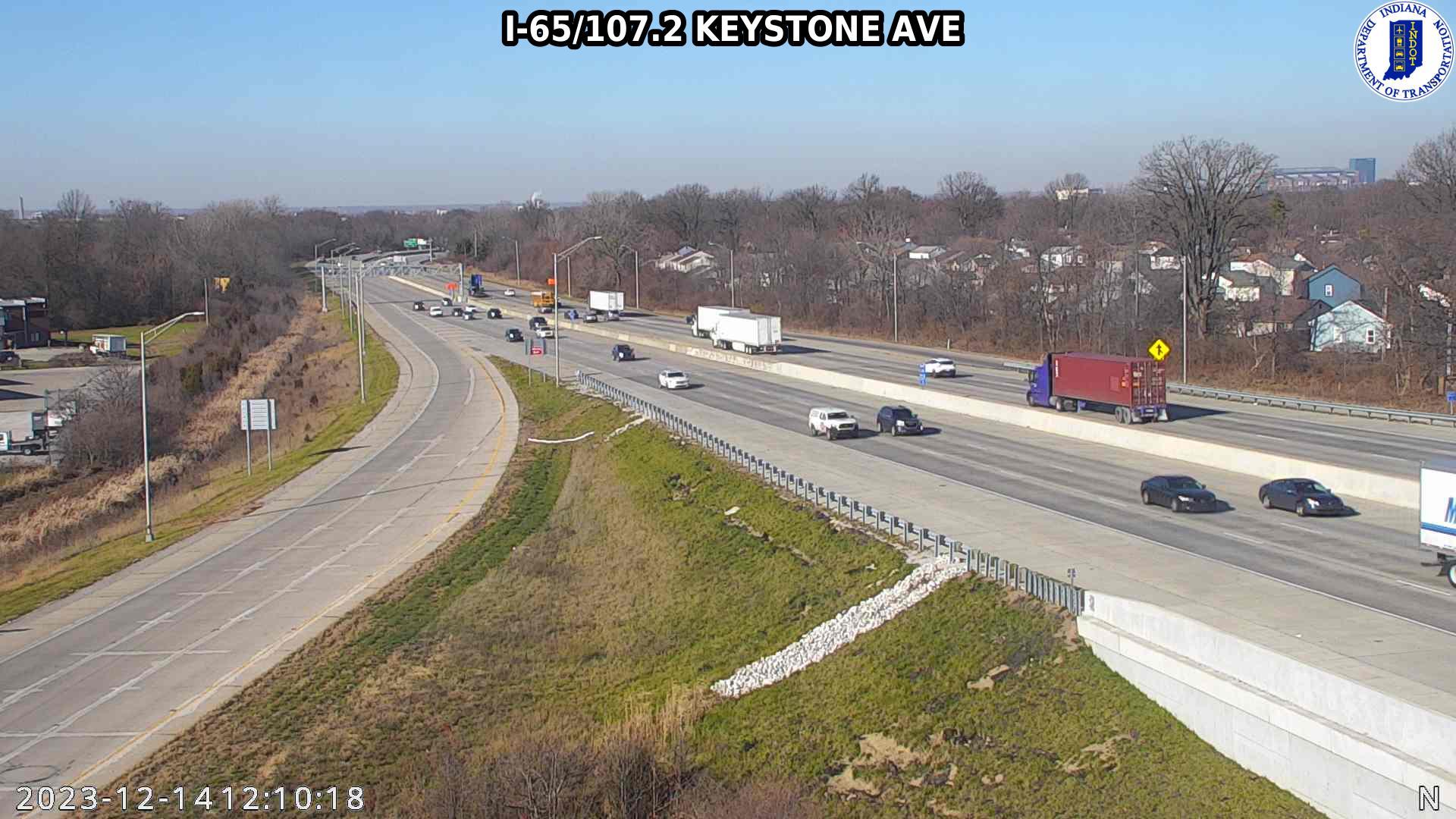 Traffic Cam Indianapolis: I-65: I-65/107.2 KEYSTONE AVE