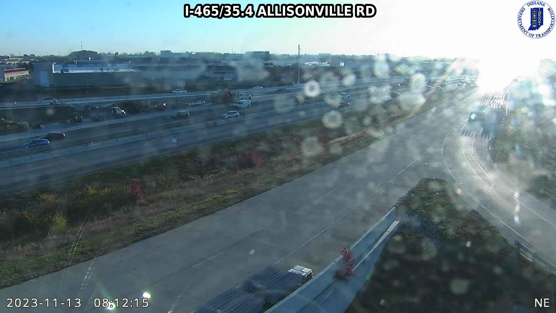 Traffic Cam Allisonville: I-465: I-465/35.4 - RD