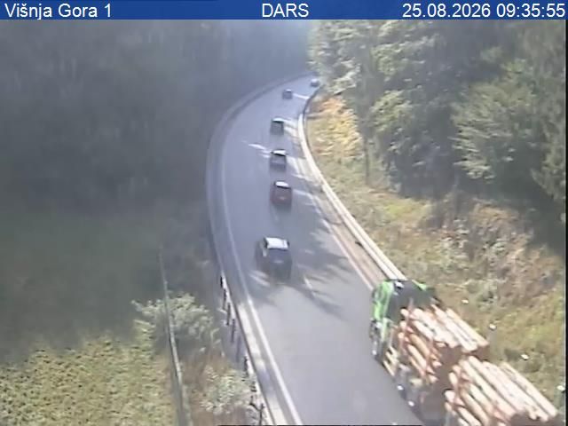 Traffic Cam Polica: A2/E70, Karavanke - Obrežje, Višnja Gora