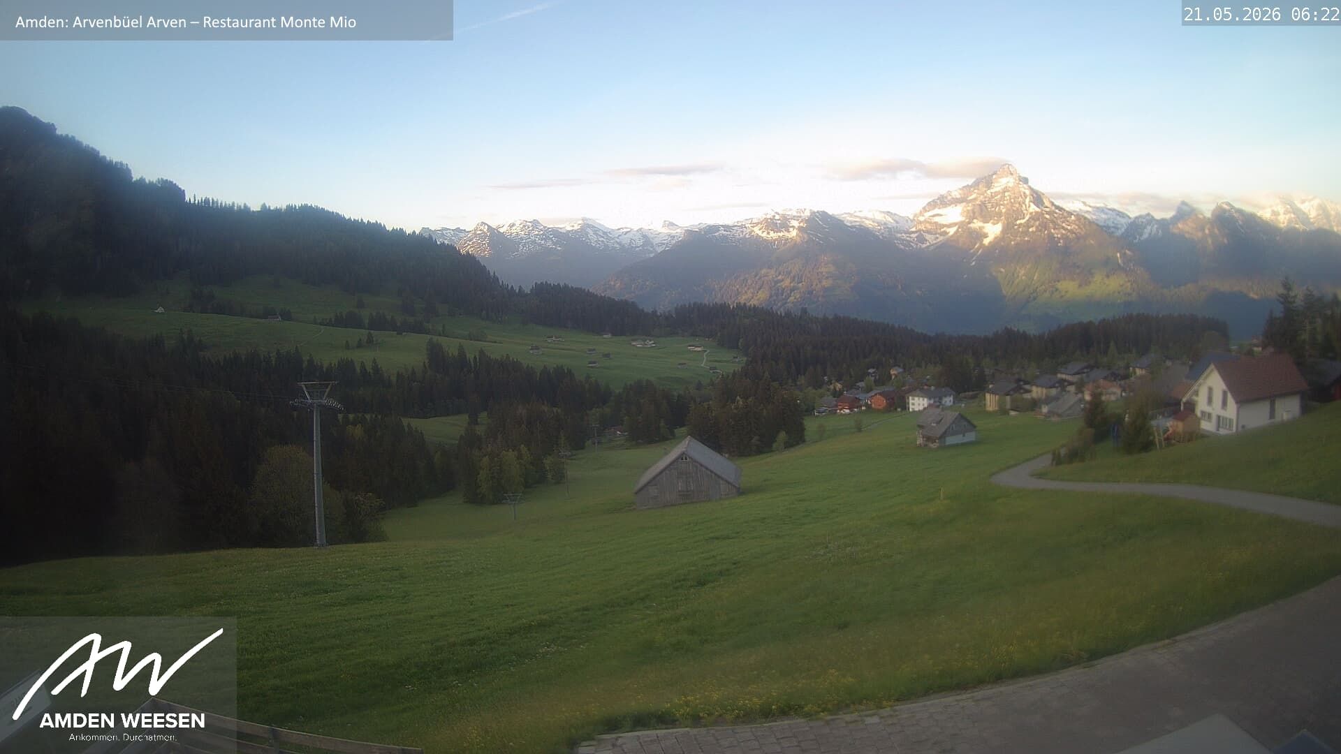 Amden › Süden: Restaurant Monte Mio - Arvenbüel - Skigebiet Arvenbüel Amden - Leistchamm - Mürtschenstock
