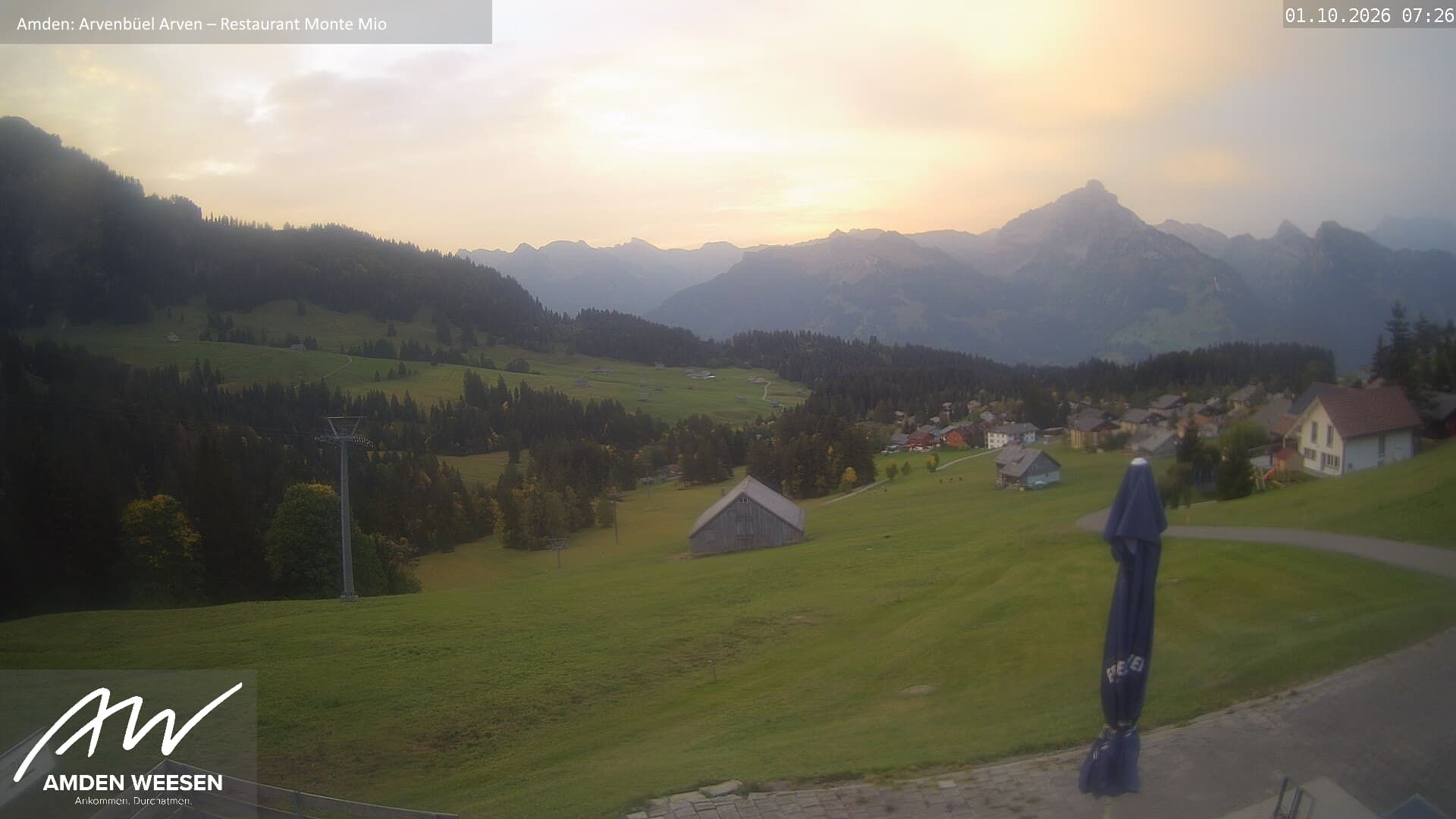Amden › Süden: Restaurant Monte Mio - Arvenbüel - Skigebiet Arvenbüel Amden - Leistchamm - Mürtschenstock