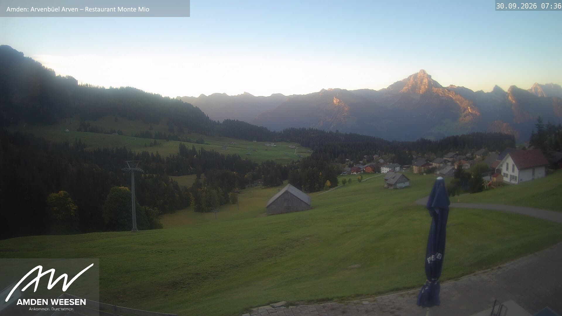 Amden › Süden: Restaurant Monte Mio - Arvenbüel - Skigebiet Arvenbüel Amden - Leistchamm - Mürtschenstock