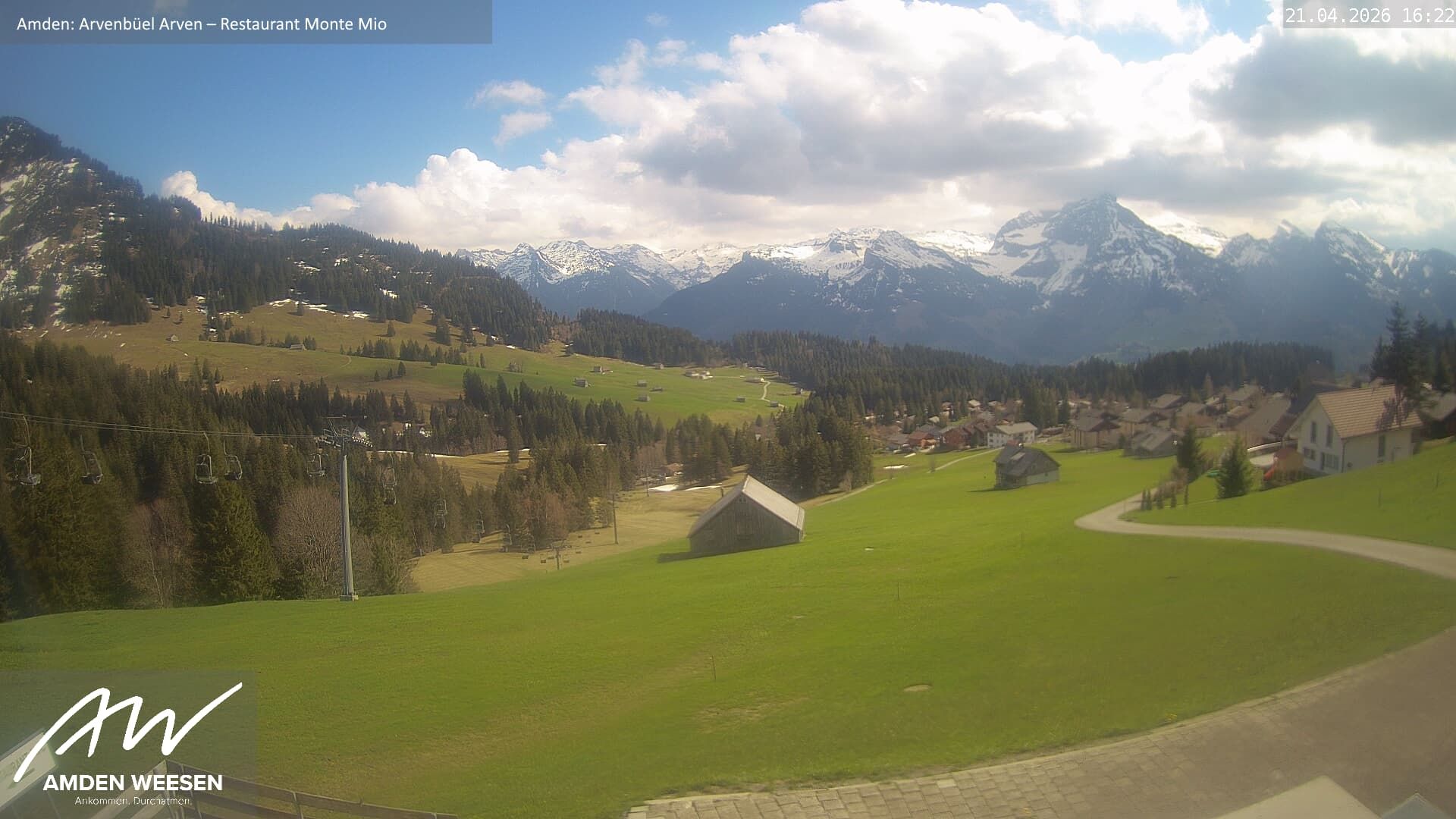 Amden › Süden: Restaurant Monte Mio - Arvenbüel - Skigebiet Arvenbüel Amden - Leistchamm - Mürtschenstock