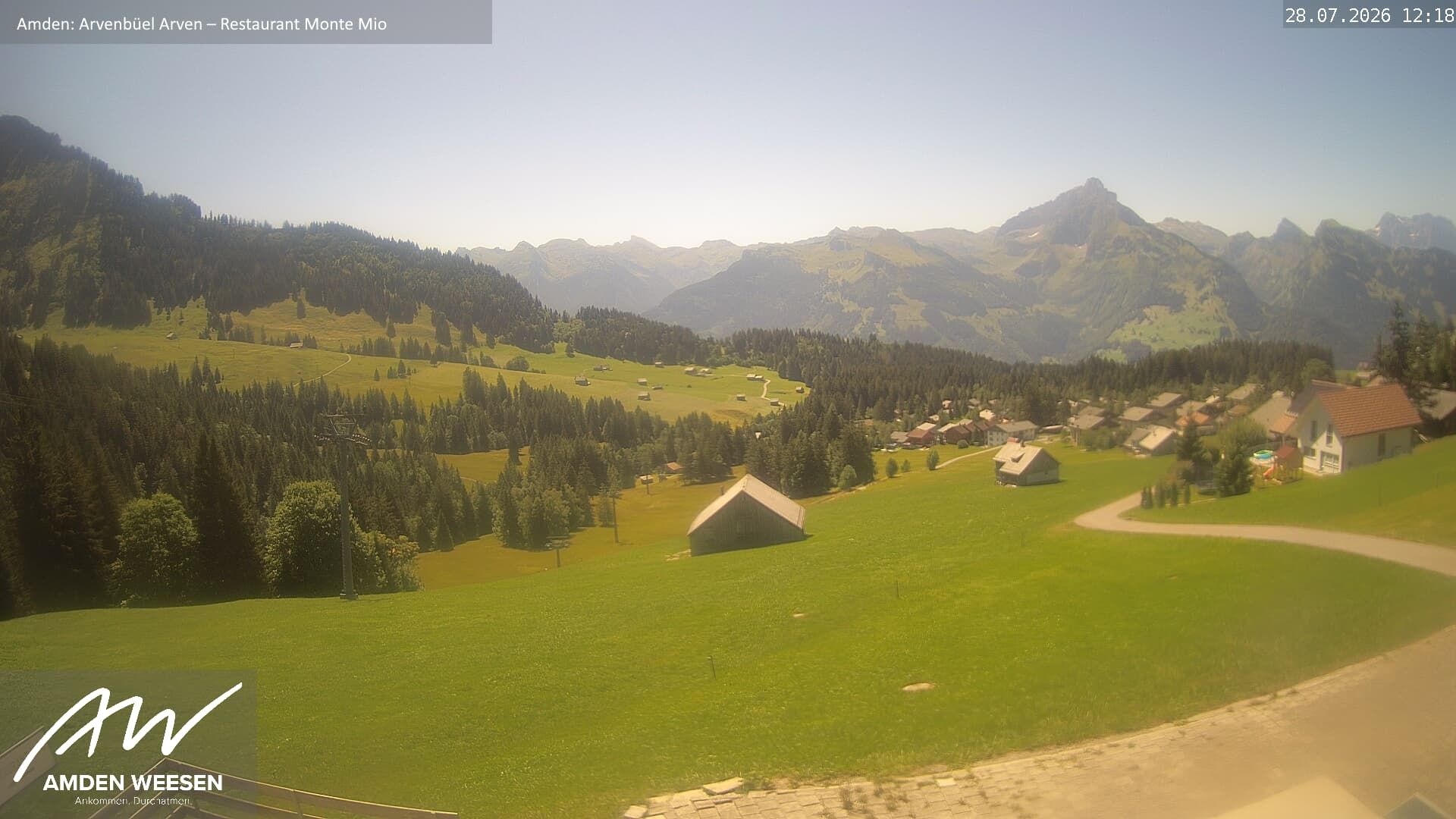 Amden › Süden: Restaurant Monte Mio - Arvenbüel - Skigebiet Arvenbüel Amden - Leistchamm - Mürtschenstock