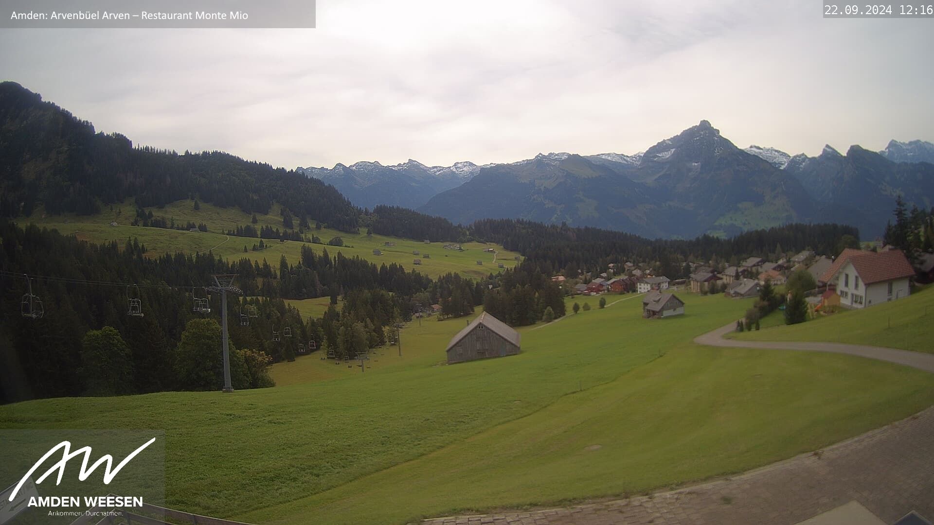 Amden › Süd: Restaurant Monte Mio - Arvenbüel - Skigebiet Arvenbüel Amden - Leistchamm - Mürtschenstock