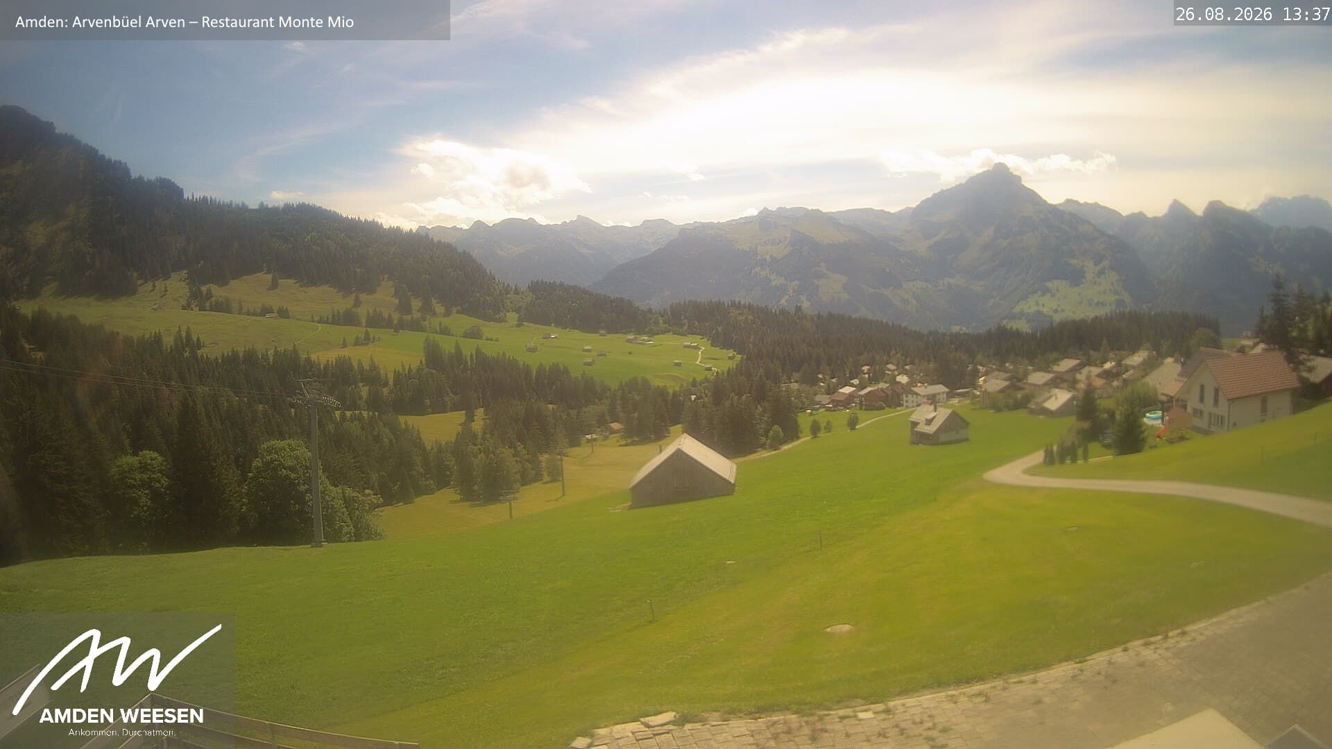 Amden › Süden: Restaurant Monte Mio - Arvenbüel - Skigebiet Arvenbüel Amden - Leistchamm - Mürtschenstock