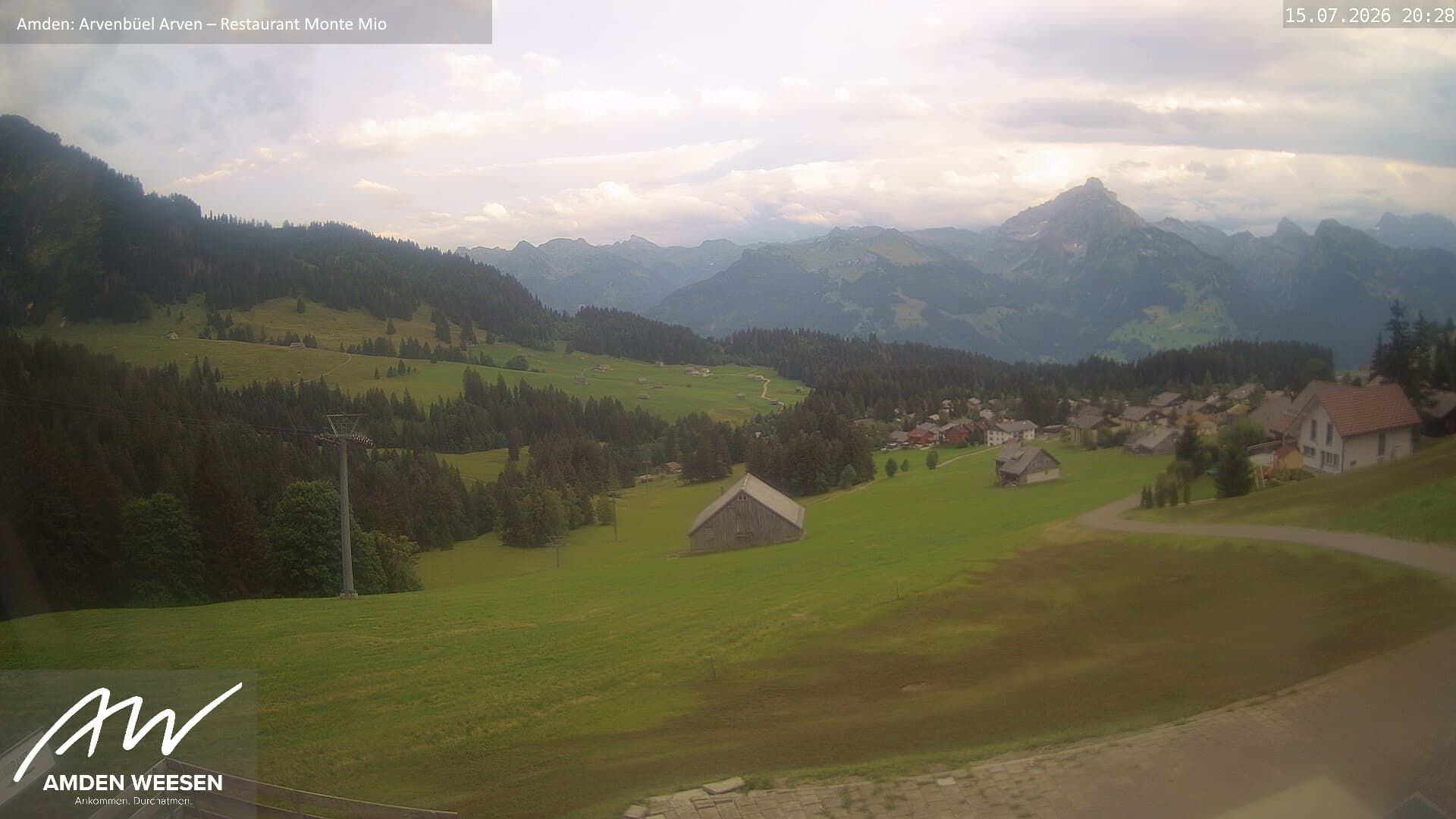 Amden › Süden: Restaurant Monte Mio - Arvenbüel - Skigebiet Arvenbüel Amden - Leistchamm - Mürtschenstock