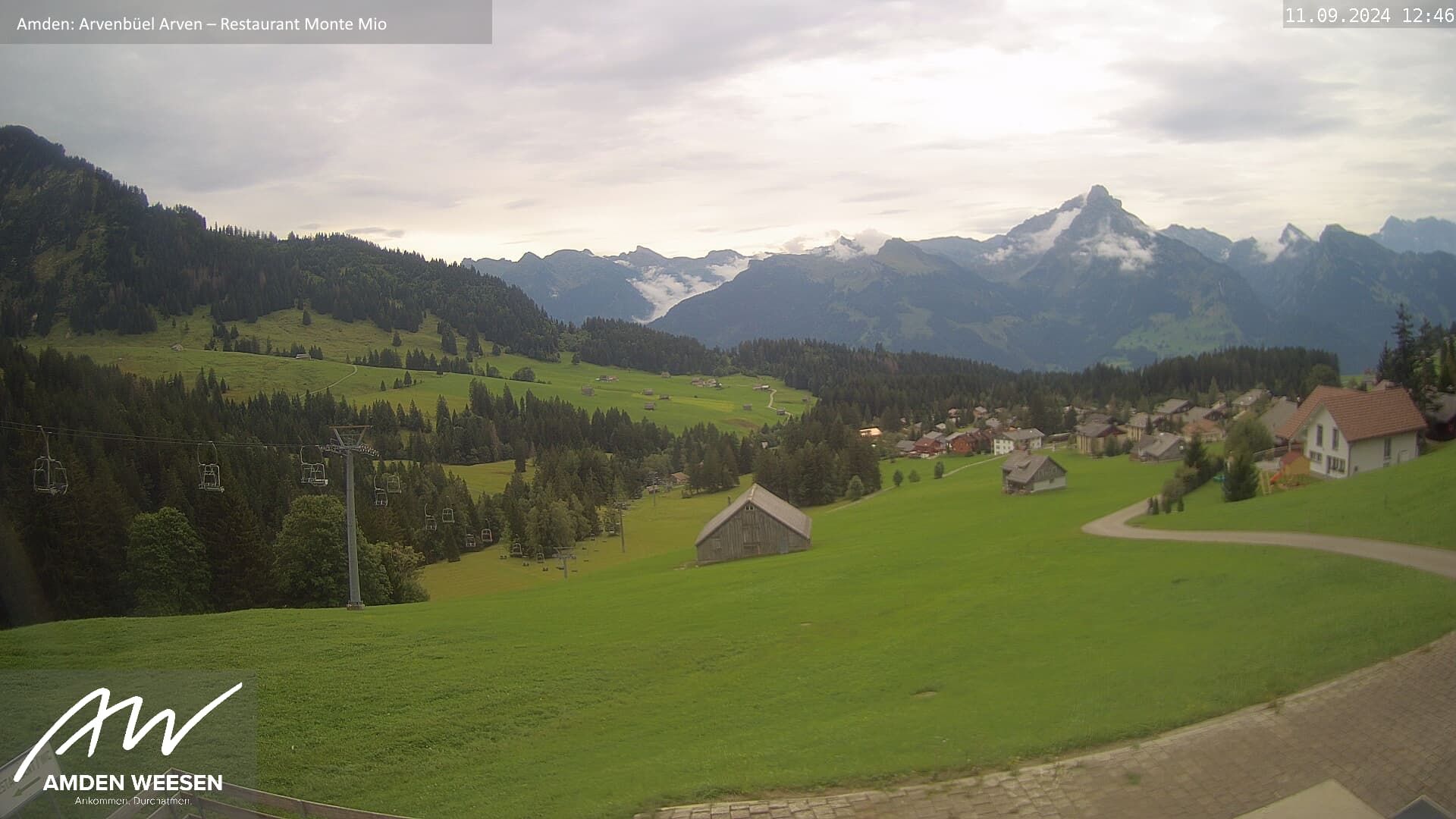 Amden › Süd: Restaurant Monte Mio - Arvenbüel - Skigebiet Arvenbüel Amden - Leistchamm - Mürtschenstock