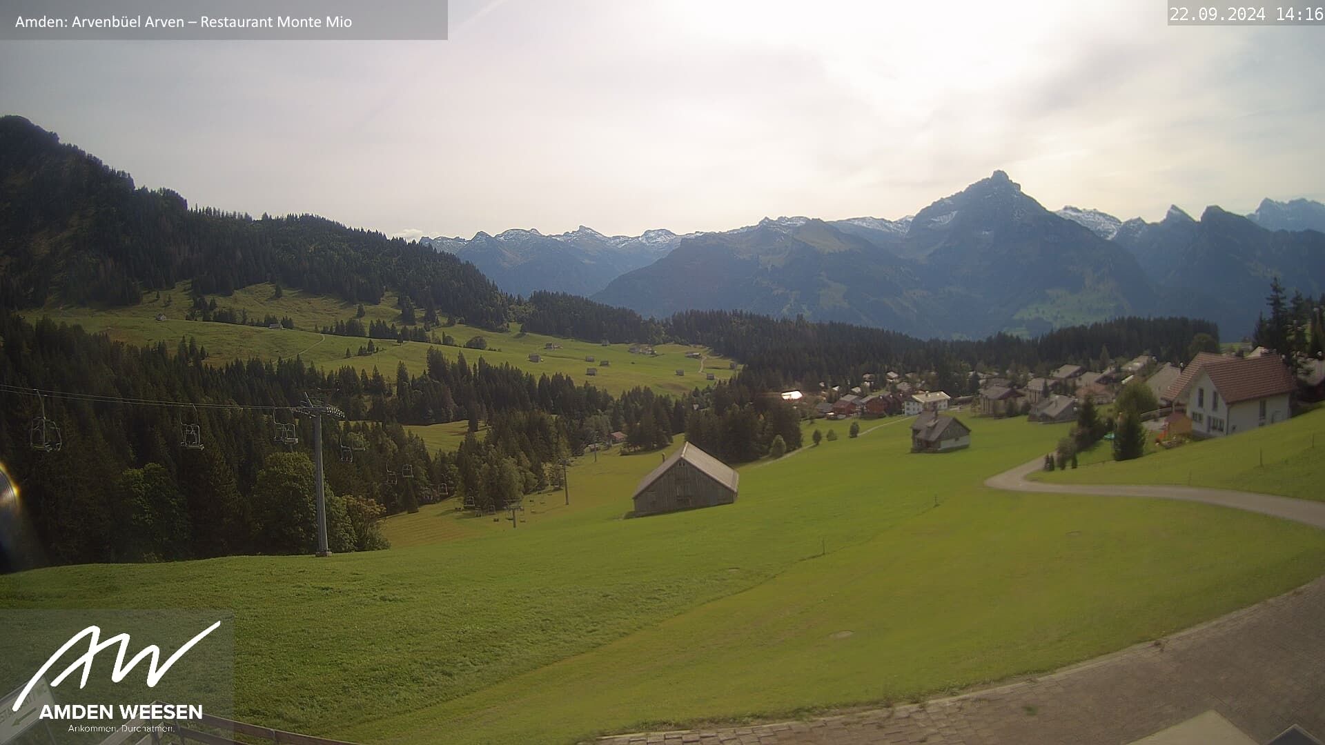 Amden › Süd: Restaurant Monte Mio - Arvenbüel - Skigebiet Arvenbüel Amden - Leistchamm - Mürtschenstock