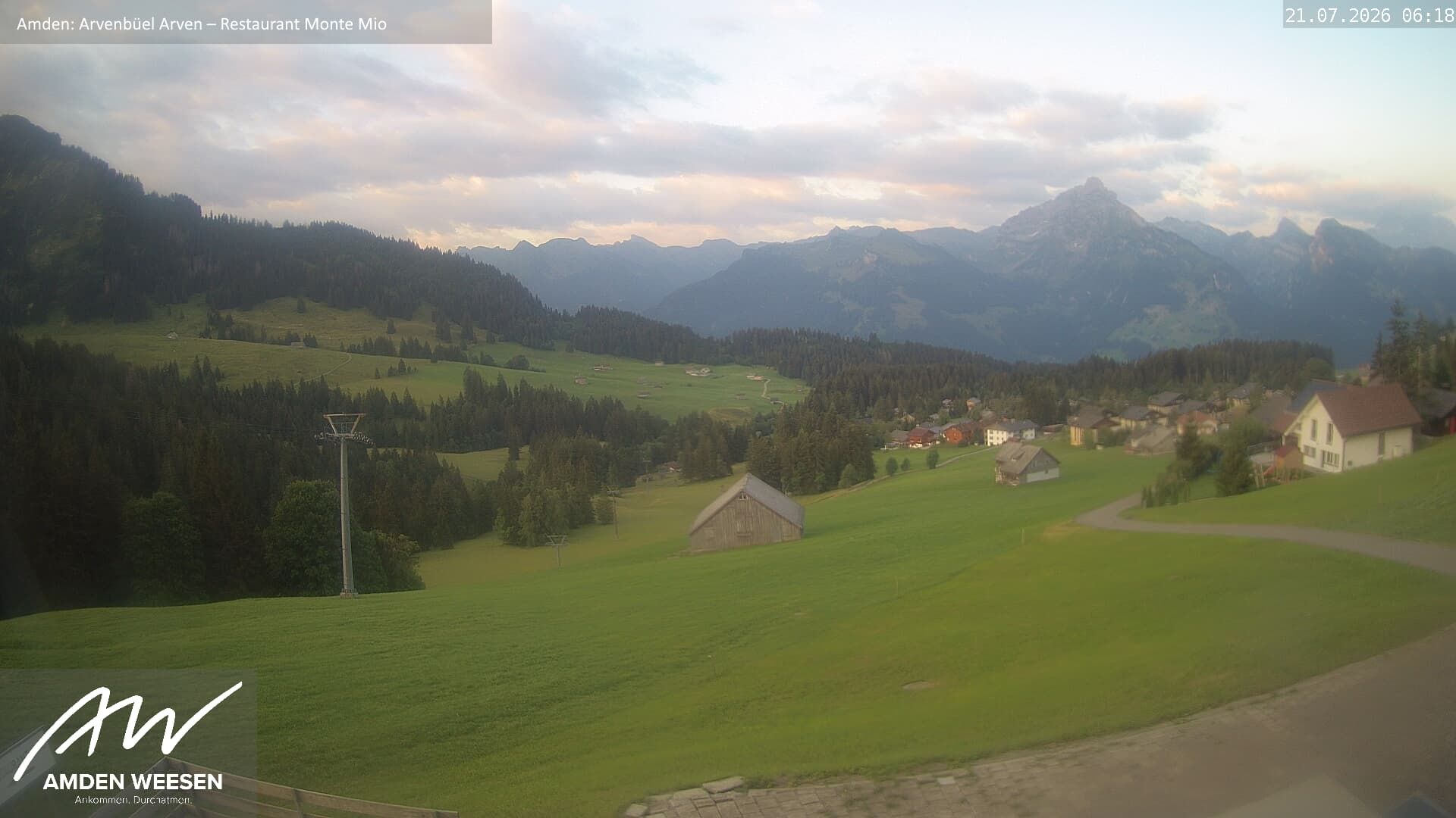 Amden › Süden: Restaurant Monte Mio - Arvenbüel - Skigebiet Arvenbüel Amden - Leistchamm - Mürtschenstock