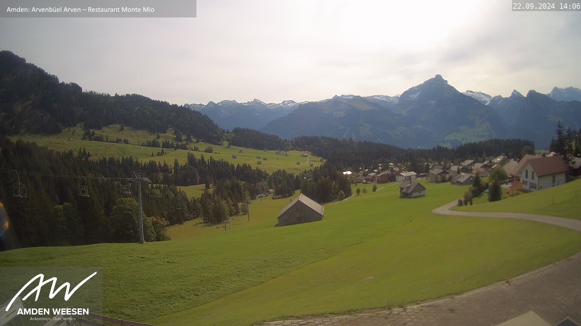 Amden › Süd: Restaurant Monte Mio - Arvenbüel - Skigebiet Arvenbüel Amden - Leistchamm - Mürtschenstock