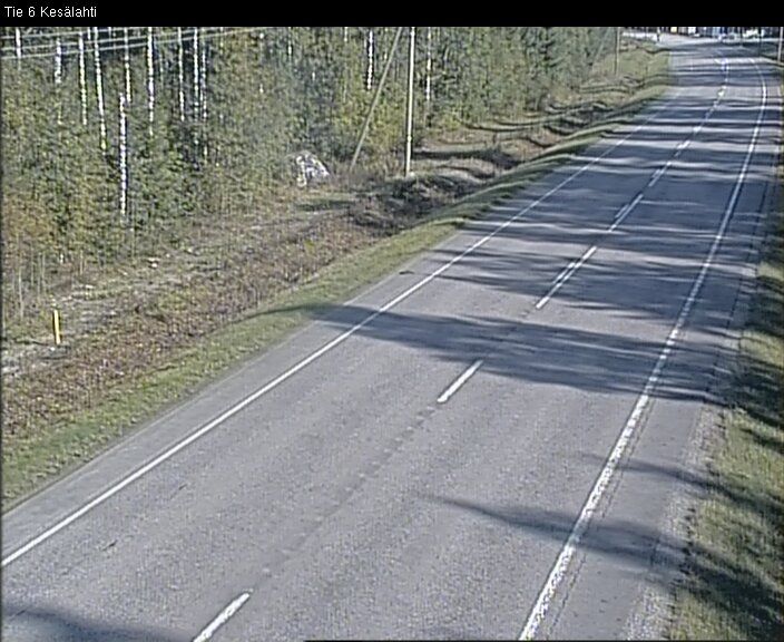Traffic Cam Kitee: Tie 6 - Kesälahti - Joensuuhun