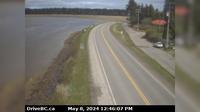 Masset › North: Hwy 16 at Hodges Road in - on Haida Gwaii, looking north - Day time