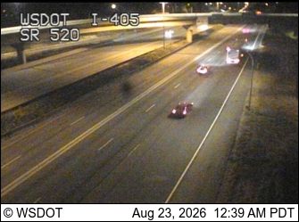 Traffic Cam Clyde Hill: I-405 at MP 14.8: SR 520 Interchange
